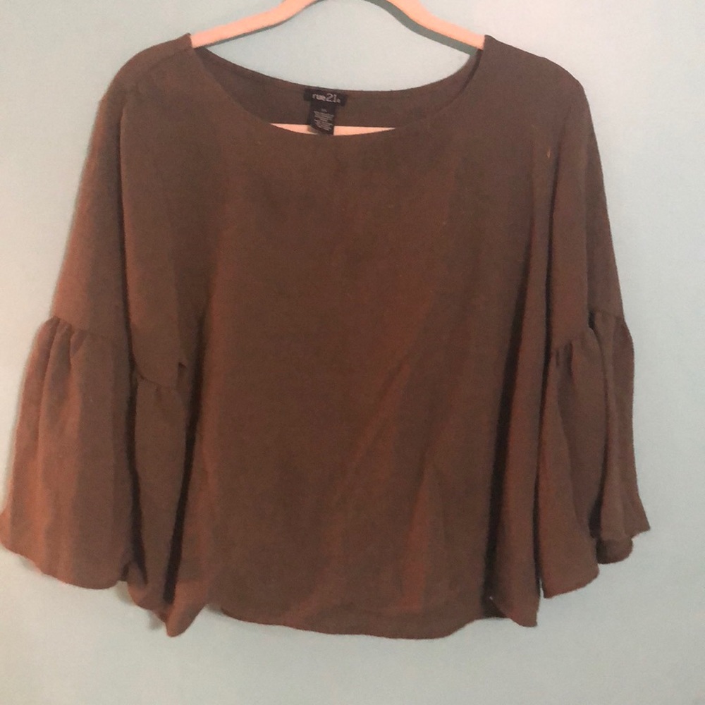 Army green blouse